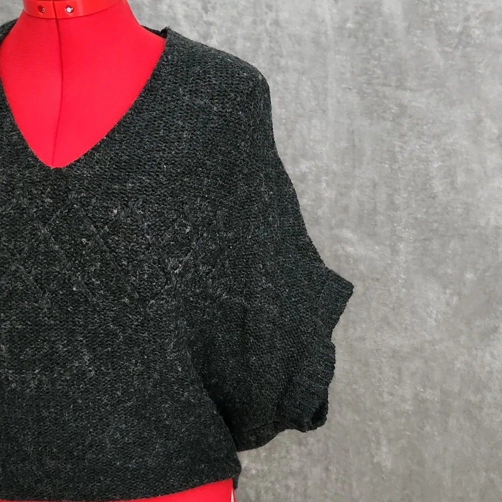 Tulle wool gray sweater size small - Picture 6 of 10